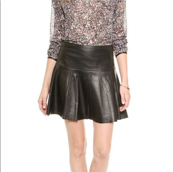 Club Monaco Leather Skirt - Picture 6 of 12